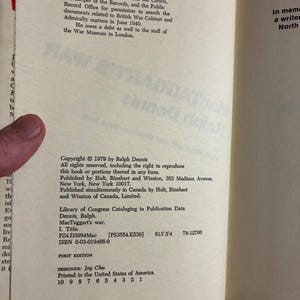 MacTaggart's War by Ralph Dennis 1979 First Edition First Printing Near Fine/Very Good image 4