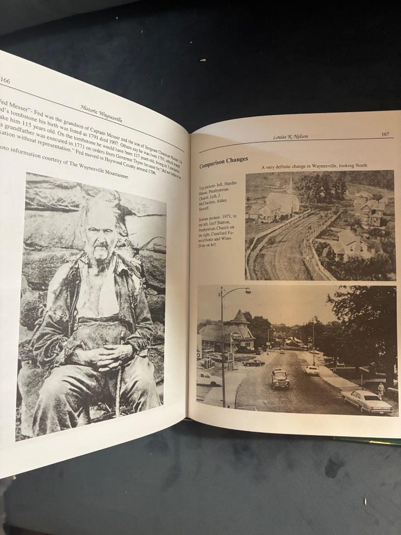 Waynesville y el condado de Haywood históricos, Carolina del Norte: "¿Cómo era?" por Louise K. Nelson, 1999. Primera edición, primera impresión. imagen 6