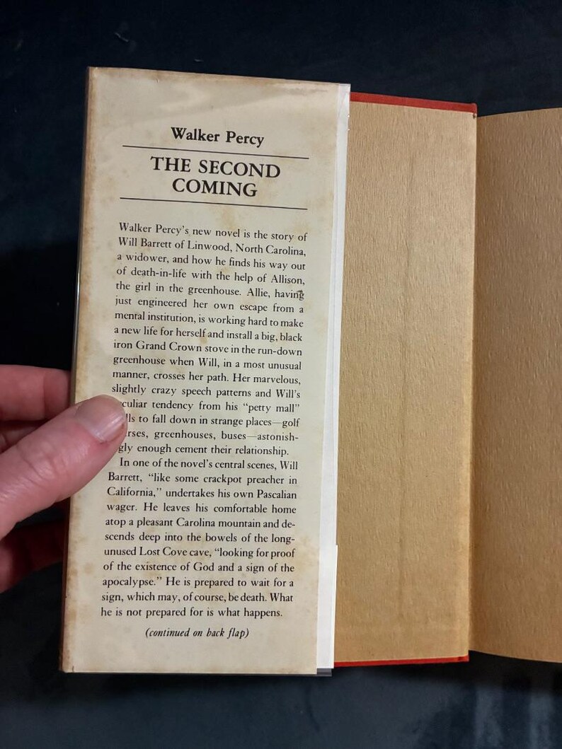 A Segunda Vinda, de Walker Percy, 1980, Primeira Edição, Primeira Impressão, Ótimo/Muito Bom imagem 3