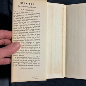 Strategy by B. H. Liddell Hart 1967 Frederick A. Praeger Edition Second Printing VG+/Very Good image 2