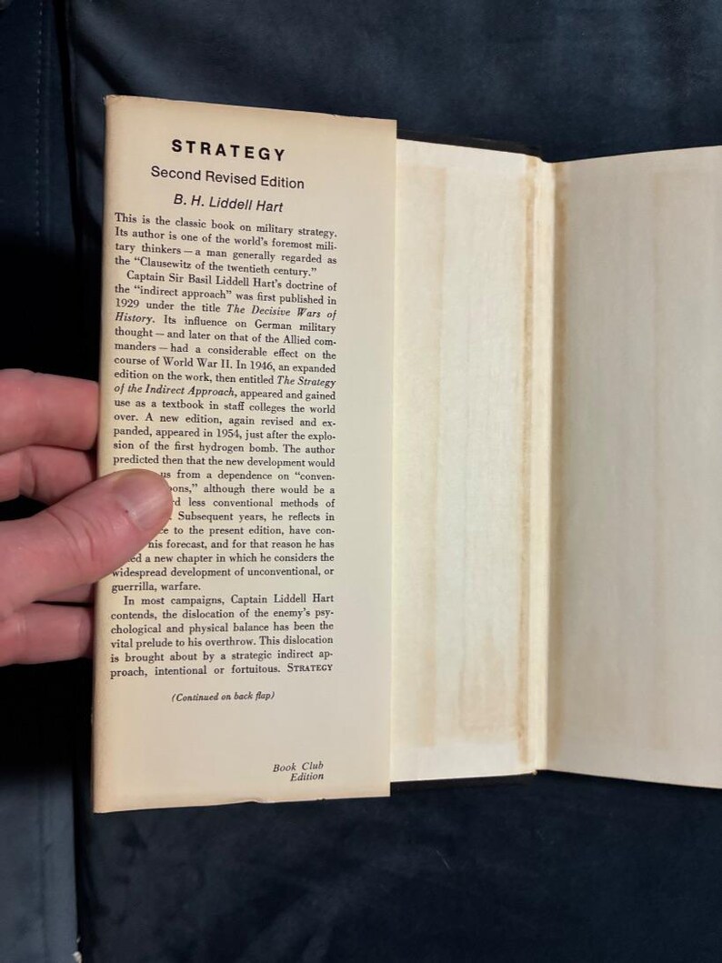 Strategy by B. H. Liddell Hart 1967 Frederick A. Praeger Edition Second Printing VG+/Very Good image 2