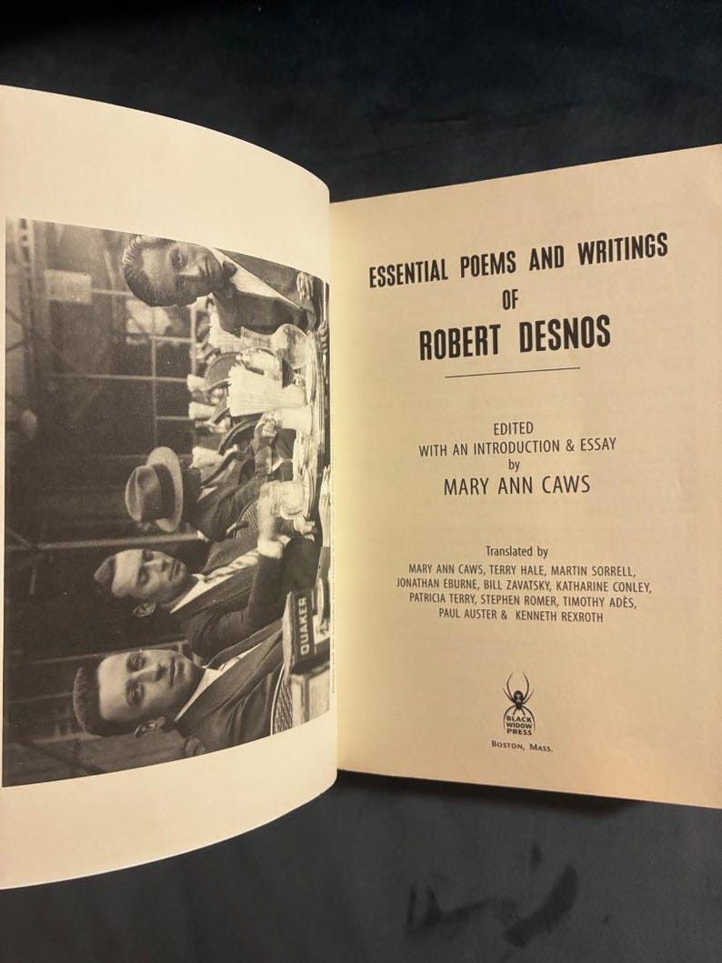 Essential Poems and Writings of Robert Desnos: First Edition, First Printing (Near Fine) image 3