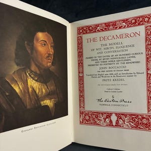 Dekameron Giovanniego Boccaccia Wydanie Easton Press w twardej oprawie zdjęcie 4
