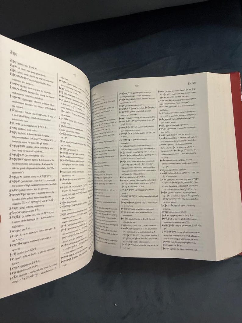 New Tibetan-English Dictionary of Modern Tibetan, Goldstein Editor, First Edition (2001) image 8