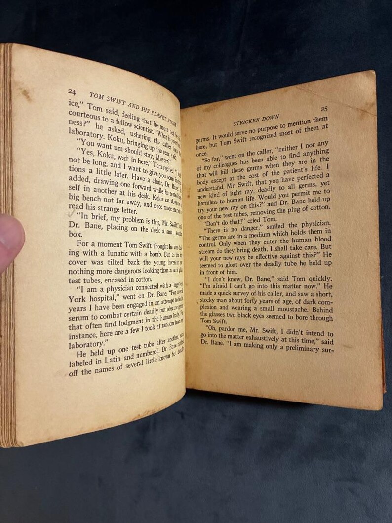 Tom Swift and His Planet Stone Victor Appleton 1935 First Edition First Printing Good Hardcover image 6