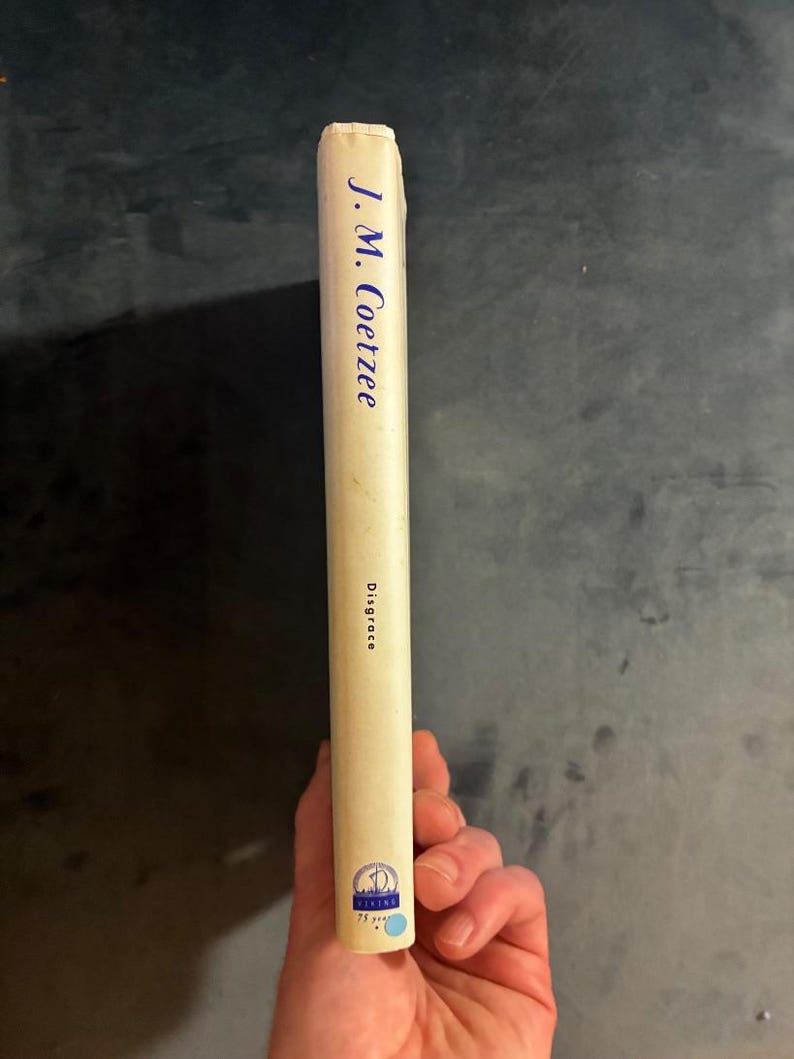 Disgrace by J. M. Coetzee 1999 First Edition First Printing Near Fine/Near Fine Hardcover image 10