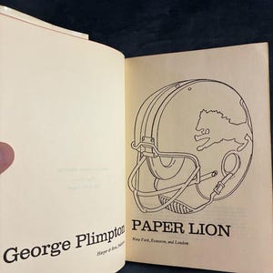Paper Lion van George Plimpton, 1966, eerste editie, eerste druk, zeer goede/zeer goede staat, hardcover. afbeelding 7