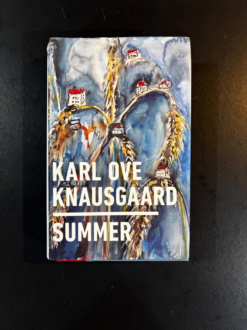 Sommar av Karl Ove Knausgård 2018 Första upplagan Första trycket Nära fin/Nära fin Inbunden bild 1
