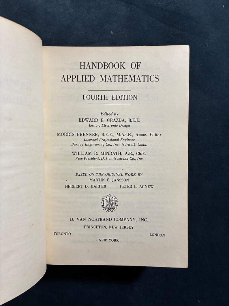 Handboek Toegepaste Wiskunde door Grazda, Brenner, Minrath - 4e editie afbeelding 2