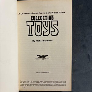 Collecting Toys by Richard O'Brien First Edition Very Good image 3