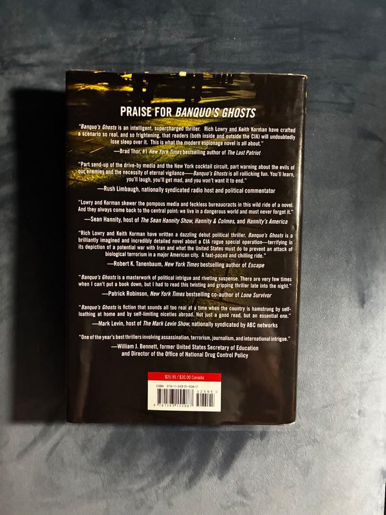 Banquo's Ghosts by Rich Lowry & Keith Korman 2009 First Edition First Printing Near Fine/VG+ image 5