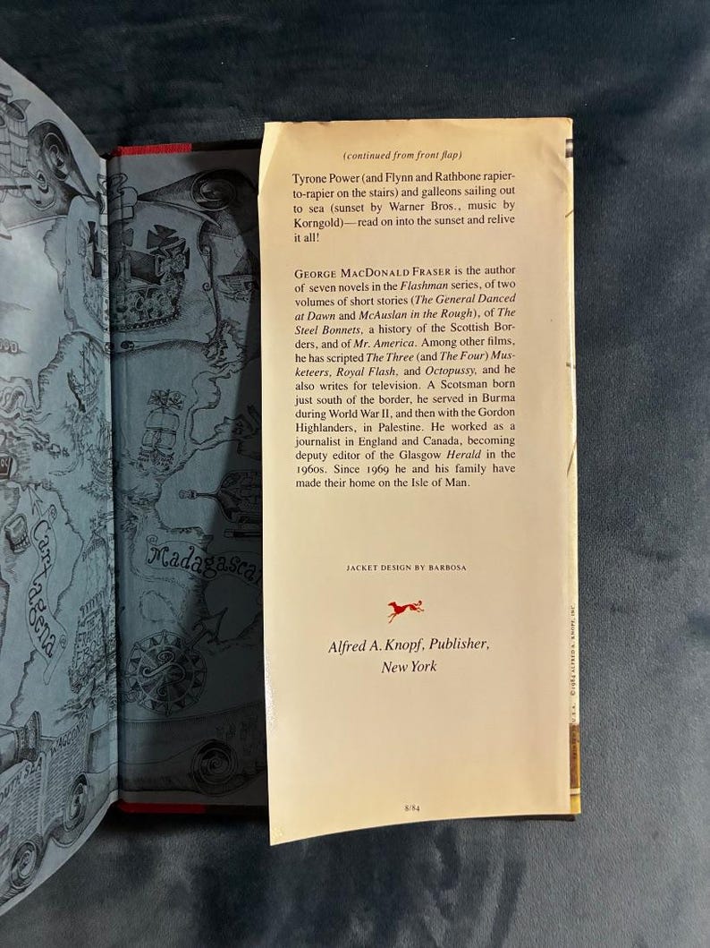 Los Piratas de George MacDonald Fraser, 1984, Primera Edición, Primera Impresión, Casi Perfecto/Muy Buen Estado, Tapa Dura imagen 5