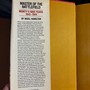 Monty, colección de 3 volúmenes (Marshall Montgomery) de Nigel Hamilton. Primera edición, primera impresión. Tapa dura. En muy buen estado. imagen 9