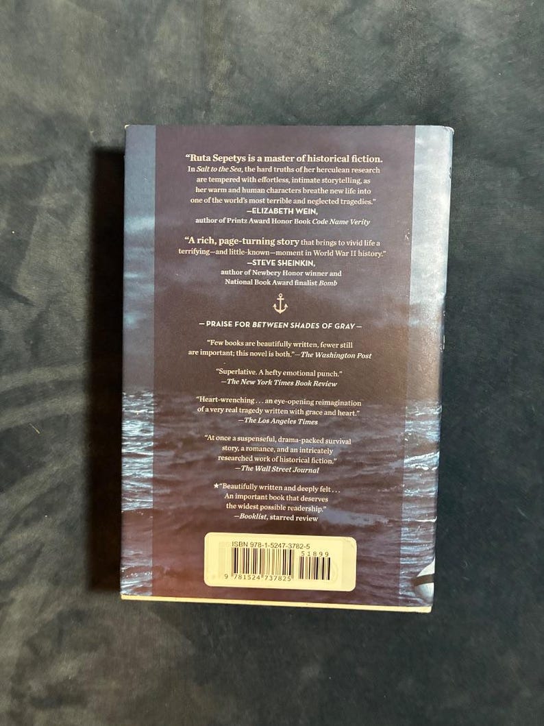 Salt to the Sea by Ruta Sepetys Signed 2016 First Edition First Printing Near Fine/VG+ image 6