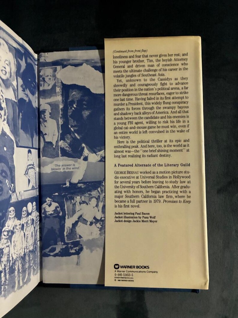 Versprechen, die man halten sollte von George Bernau, 1988, Erstausgabe, erster Druck, nahezu neuwertig/sehr gut, Hardcover. Bild 4