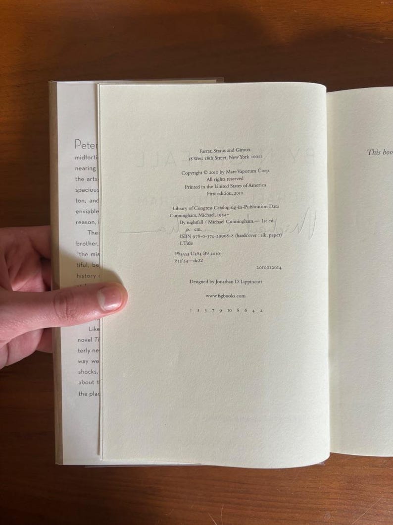 Michael Cunningham By Nightfall Signed First Edition Hardcover Book image 6
