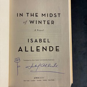 In the Midst of Winter by Isabel Allende Signed First Edition First Printing Fine/Very Good Hardcover image 3