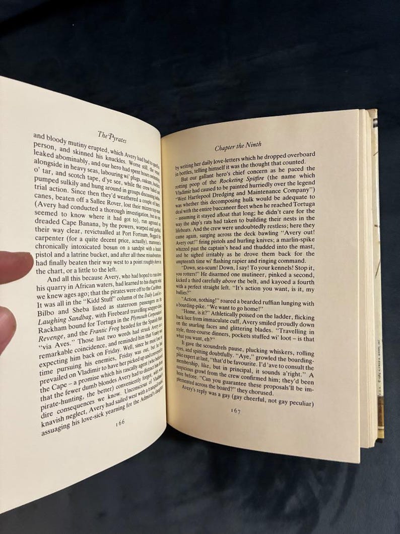 Los Piratas de George MacDonald Fraser, 1984, Primera Edición, Primera Impresión, Casi Perfecto/Muy Buen Estado, Tapa Dura imagen 4