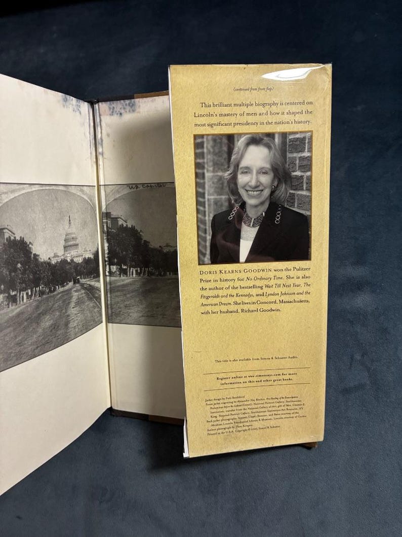 Team of Rivals: Lincoln's Political Genius by Doris Kearns Goodwin, Signed First Edition image 6