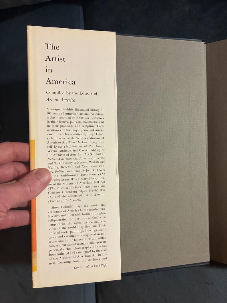 Der Künstler in Amerika, herausgegeben von den Redakteuren von Art in America, 1967, Erstausgabe, erster Druck, Zustand: Gut bis Sehr gut Bild 2