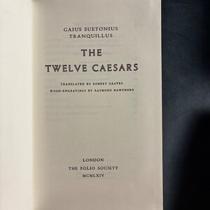 The Twelve Caesars by Suetonius First Edition 16th Printing Fine image 6