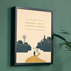 Póster de historias de viajes vintage – Impresión mate para el hogar de estilo americano imagen 1
