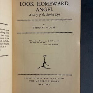 Look Homeward, Angel by Thomas Wolfe The Modern Library Edition Very Good Hardcover image 4