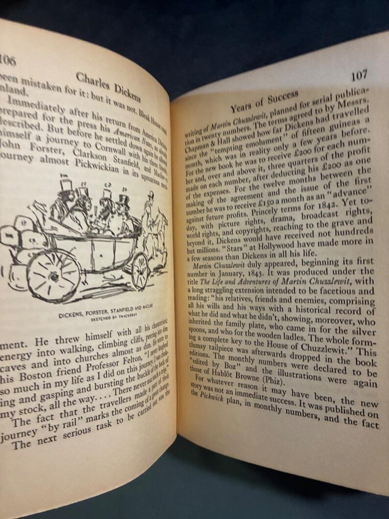 Charles Dickens: His Life and Work by Stephen Leacock 1936 Doubleday, Doran Edition Later Printing Very Good image 8