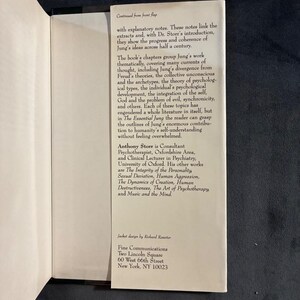 The Essential Jung by C. G. Jung; selected by Anthony Storr MJF Books edition Edition First Printing Fine/Near Fine Hardcover image 4