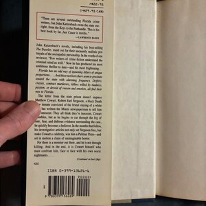 Just Cause by John Katzenbach 1992 First Edition First Printing Fine/Near Fine image 2