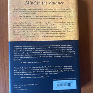 De geest in balans: meditatie, boeddhisme en christendom. Hardcover. B. Alan Wallace. Eerste editie. afbeelding 3