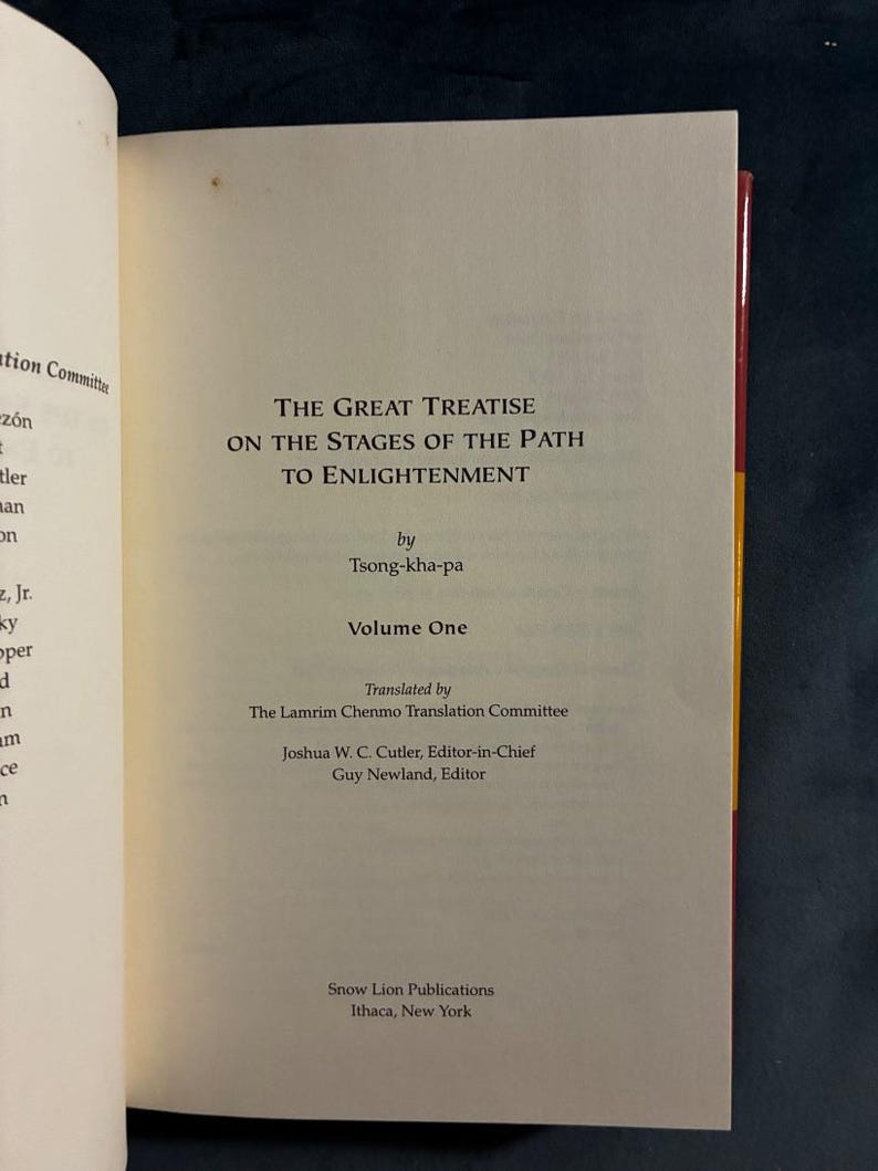 Lamrim Chenmo Volume One, Tsong-kha-pa, Tibetan Buddhist Text (First Edition) image 8