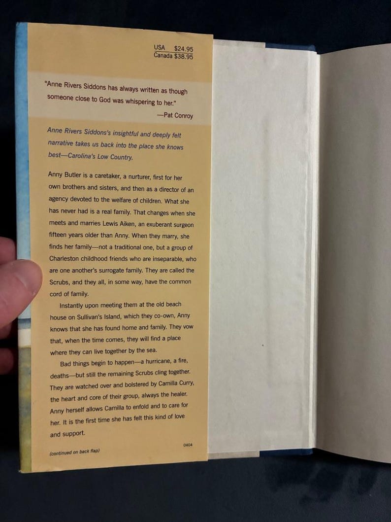 Islands by Anne Rivers Siddons Signed First Edition First Printing Very Good/Very Good Hardcover Signed image 2