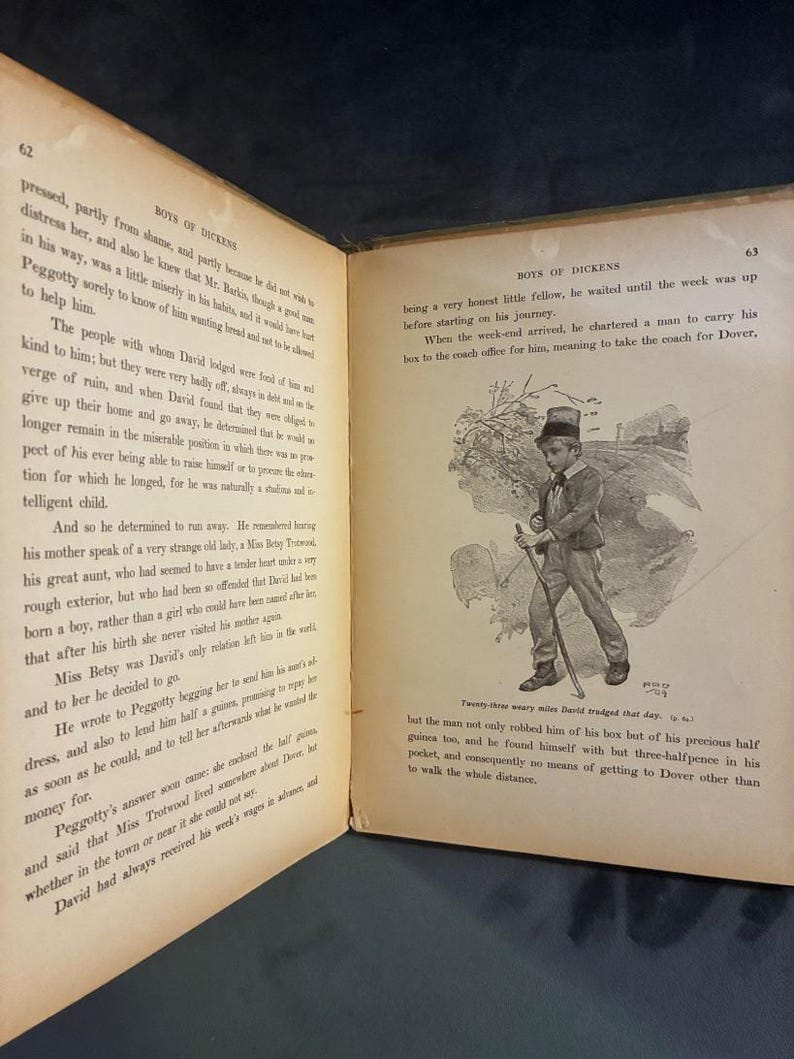 Los chicos de Dickens, McLoughlin Bros., edición Springfield. Bueno. imagen 7