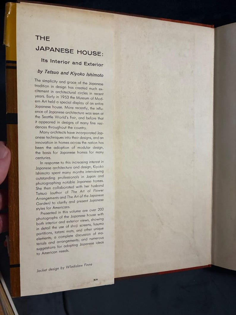 The Japanese House: Its Interior and Exterior by Kiyoko and Tatsuo Ishimoto Later Edition Very Good/Good Hardcover image 4