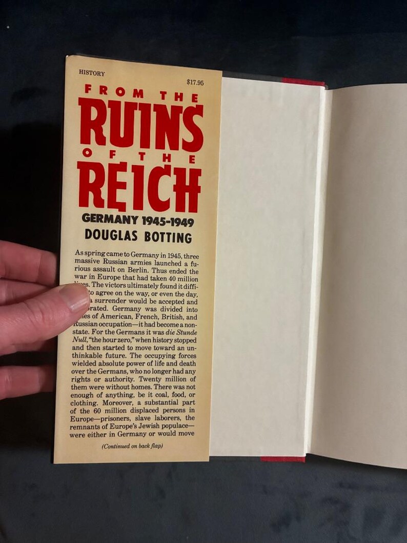 From the Ruins of the Reich: Germany 1945-1949 by Douglas Botting 1985 First Edition First Printing Fine/Near Fine Hardcover image 2