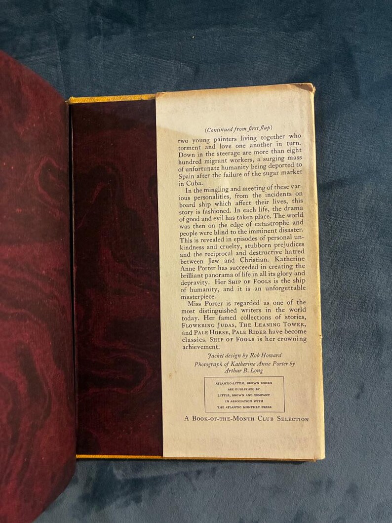Ship of Fools by Katherine Anne Porter First Edition First Printing Very Good/Good image 5