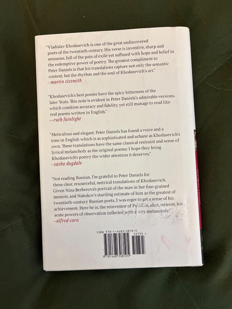 Vladislav Khodasevich Ausgewählte Gedichte Erste Ausgabe Zweisprachig Hardcover Bild 3