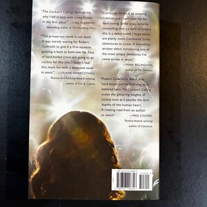 The Cuckoo's Calling by Robert Galbraith 2013 First Edition Third Printing Fine/Fine Hardcover image 5