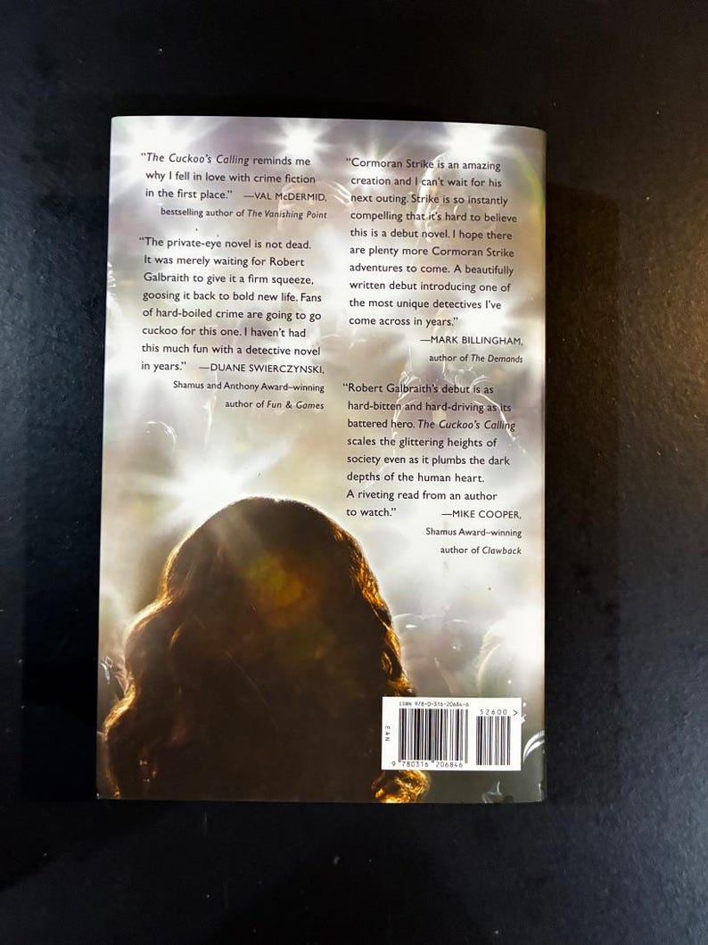 The Cuckoo's Calling by Robert Galbraith 2013 First Edition Third Printing Fine/Fine Hardcover image 5