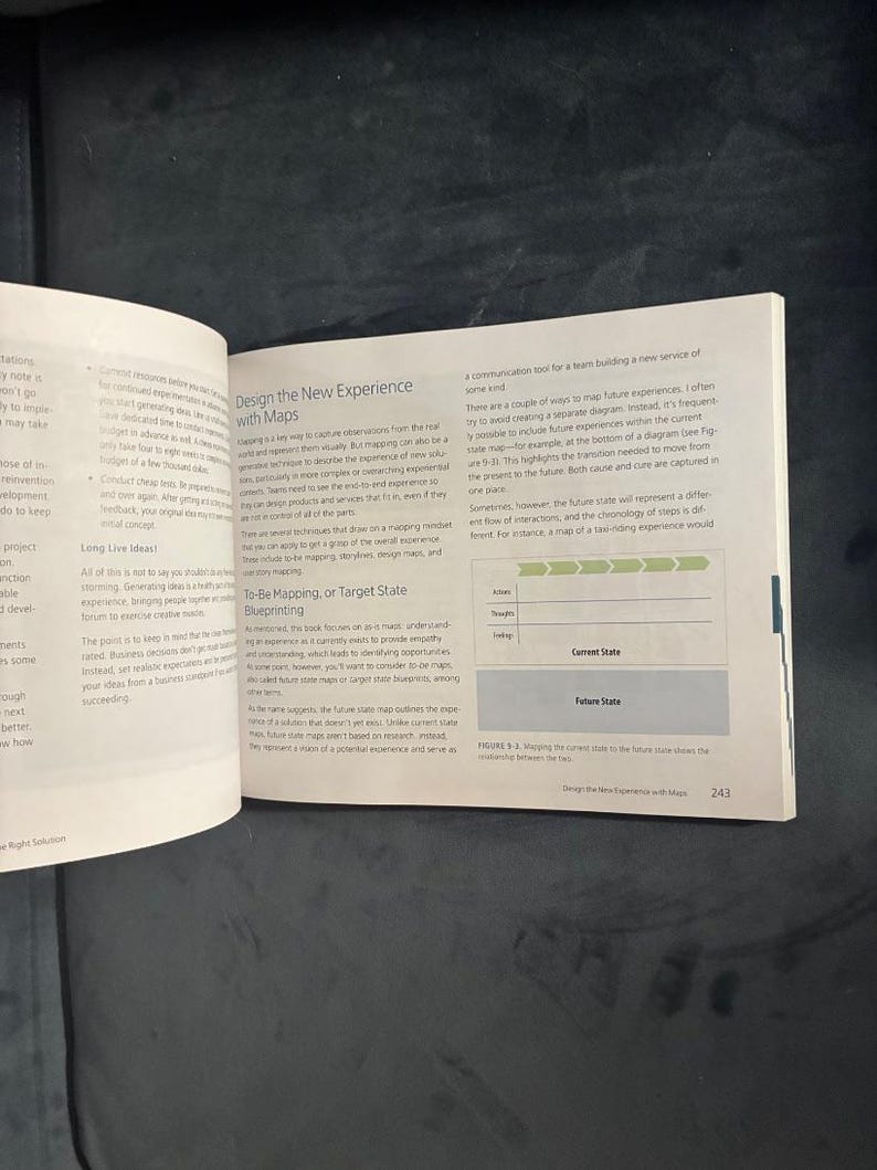 Ervaringen in kaart brengen: een complete gids voor klantafstemming door middel van klantreizen, blauwdrukken en diagrammen door Jim Kalbach, 2e editie, eerste editie afbeelding 5