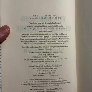 The Girl Who Played with Fire: Stieg Larsson First Edition Hardcover (Fine/Near Fine) image 5