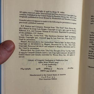 Un duro despertar, de Brian W. Aldiss, 1978. Primera edición, primera impresión. Casi perfecto/Muy buen estado. imagen 4