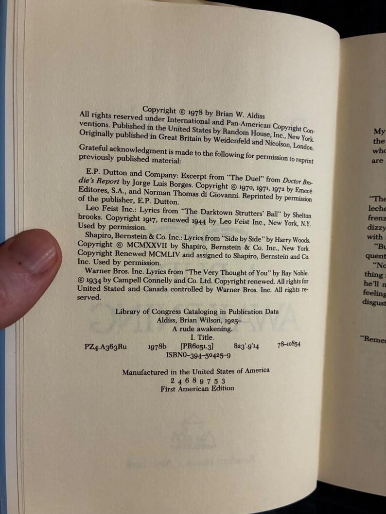 Un duro despertar, de Brian W. Aldiss, 1978. Primera edición, primera impresión. Casi perfecto/Muy buen estado. imagen 4