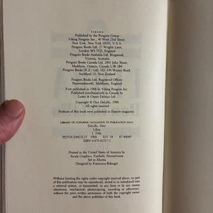 Libra de Don DeLillo, 1988, primera edición, primera impresión, casi perfecto/muy buen estado+. imagen 3