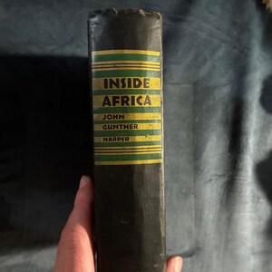 Au cœur de l'Afrique par John Gunther, 1955, première édition, premier tirage, bon état image 1