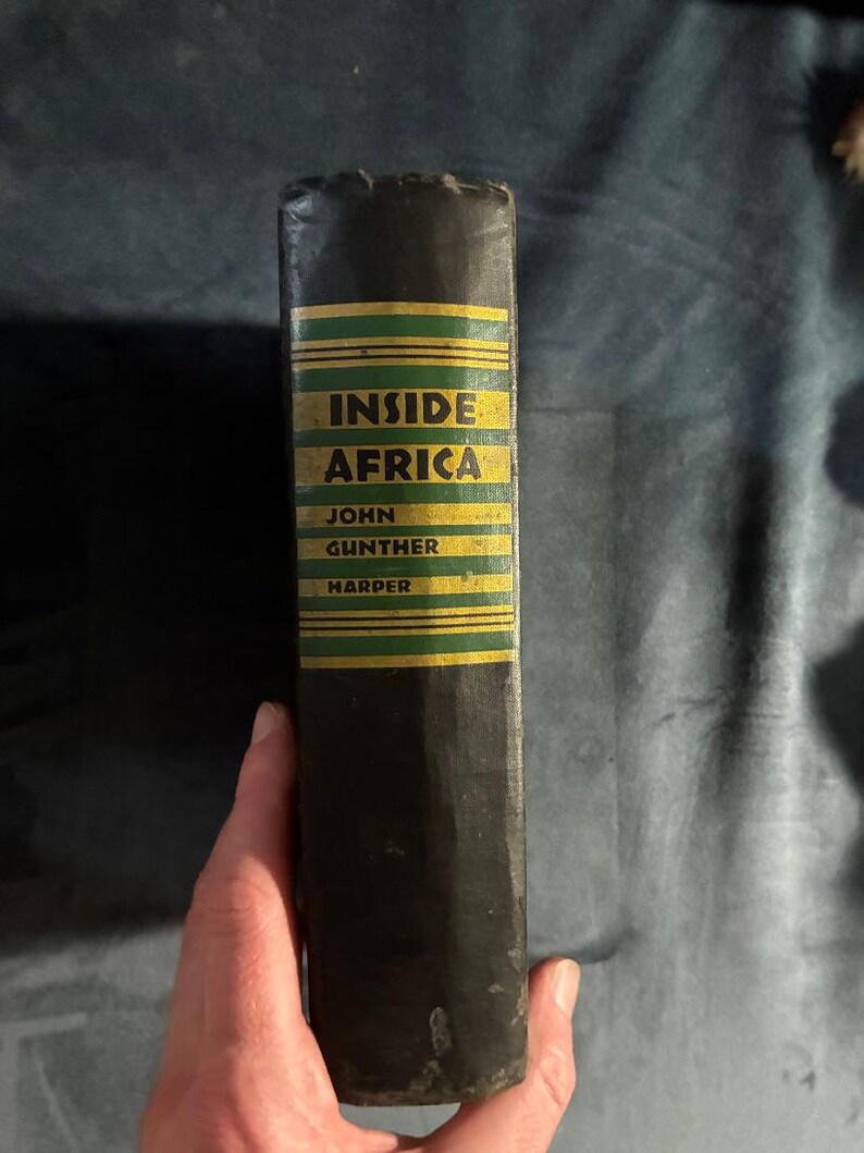 Au cœur de l'Afrique par John Gunther, 1955, première édition, premier tirage, bon état image 1