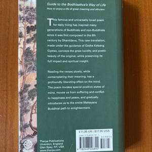 Guía del Camino del Bodhisattva por Shantideva Primera Edición Tapa dura en excelente estado imagen 3