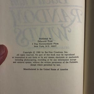 Random Winds by Belva Plain 1980 Delacorte Press Edition Very Good/Very Good Hardcover image 6