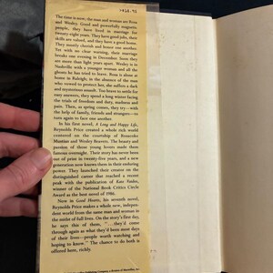 Good Hearts by Reynolds Price 1988 First Edition First Printing Near Fine/VG+ image 2